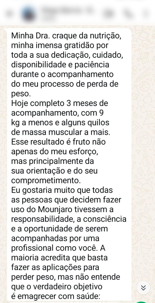Depoimento de paciente da Dra. Sabrina Tesser, parte 1